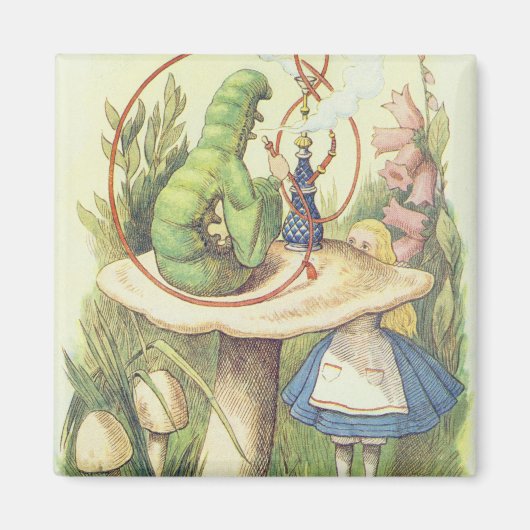 アリスは毛虫に出くわす マグネット (正面)