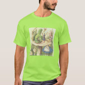 アリスは毛虫に出くわす Tシャツ (正面)