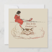 アリスは茶色い髪とチェシャ猫 招待状 (正面)