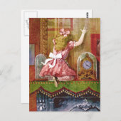 アリスは鏡を通ってころびます ポストカード (正面/裏面)