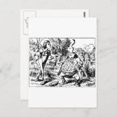 アリスはDeeを音楽で誘い、Dumを音楽で誘い、 ポストカード (正面/裏面)