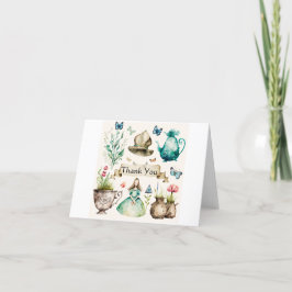 アリスをテーマにした サンキューカード