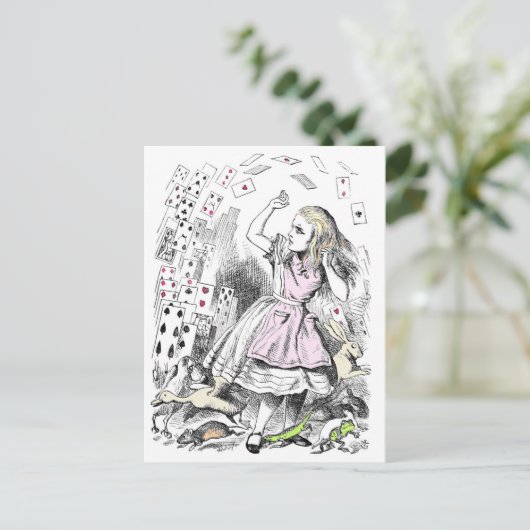 アリスを攻撃するカード ポストカード (スタンド正面)