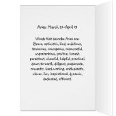 アリスアストロロジー誕生日カード3月21日～4月19日 (内側 (左))