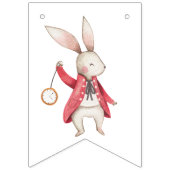 アリスアドベンチャーインウォダーランド誕生日ティーパーティー バンティングフラッグ (第1の旗)