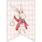 アリスアドベンチャーインウォダーランド誕生日ティーパーティー バンティングフラッグ (第1の旗)