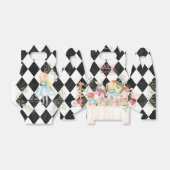 アリスアドベンチャーインウォダーランド誕生日ティーパーティー フェイバーボックス (折り畳みなし)