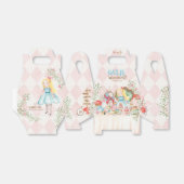 アリスアドベンチャーインウォダーランド誕生日ティーパーティー フェイバーボックス (折り畳みなし)