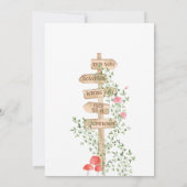 アリスアドベンチャーインウォダーランド誕生日ティーパーティー 招待状 (裏面)