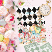 アリスアドベンチャーインウォダーランド誕生日ティーパーティー 招待状