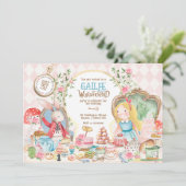 アリスアドベンチャーインウォダーランド誕生日ティーパーティー 招待状 (スタンド正面)