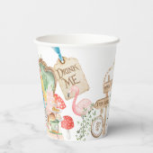 アリスアドベンチャーインウォダーランド誕生日ティーパーティー 紙コップ (裏面)