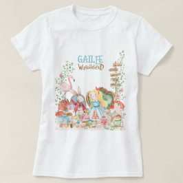 アリスアドベンチャーインウォダーランド誕生日ティーパーティー Tシャツ