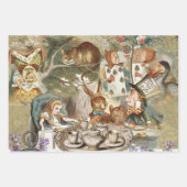 アリスアドベンチャーインワンダーランド不機嫌ティーパーティー ラッピングペーパーシート (正面)