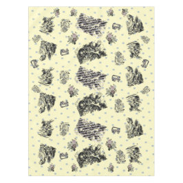 アリスイムウンダーランド-アリスインワンダーランドパステル テーブルクロス