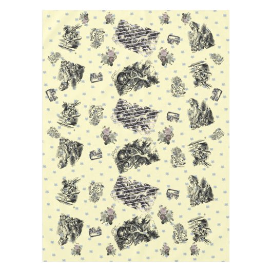 アリスイムウンダーランド-アリスインワンダーランドパステル テーブルクロス (正面)