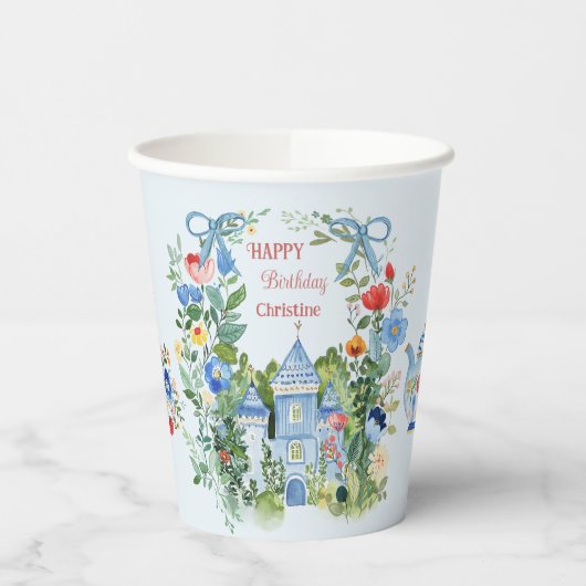 アリスインお洒落ワンダーランド誕生日紙 紙コップ (左)