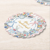 アリスインオネダーランドお洒落誕生日 ペーパーコースター (アングル)