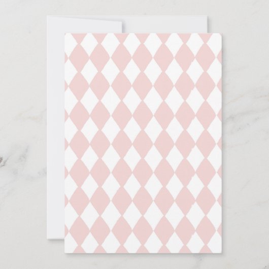 アリスインオネダーランドティーパーティーガールファースト誕生日 招待状 (裏面)