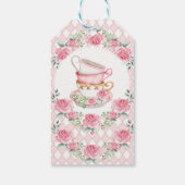 アリスインオネダーランド不機嫌ティーパーティーガール誕生日 ギフトタグ (裏面)