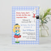 アリスインカラフルワンダーランド誕生日ティーパーティー 招待状 (スタンド正面)