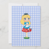 アリスインカラフルワンダーランド誕生日ティーパーティー 招待状 (裏面)