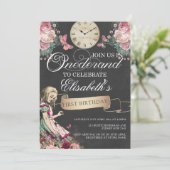 アリスインダーランドファースト誕生日 招待状 (スタンド正面)