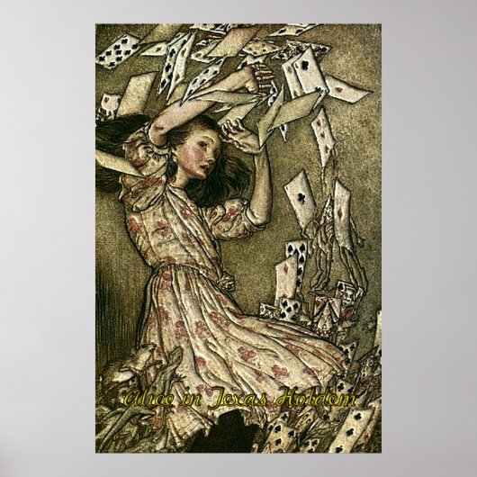 アリスインテキサス州ホールデムトランプのポーカーポスター ポスター (正面)