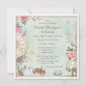 アリスインパリシャビーシックワンダーランドティーパーティー 招待状 (裏面)