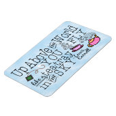 アリスインワンダーランドお洒落ティーキャロール引用文 マグネット (左側)