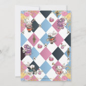 アリスインワンダーランドお洒落誕生日ティーパーティー 招待状 (裏面)