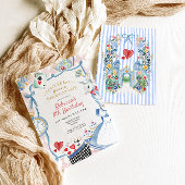 アリスインワンダーランドお洒落誕生日招待状 招待状