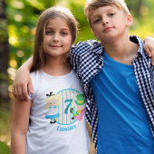 アリスインワンダーランドかわいいカスタム誕生日キッズブルー Tシャツ