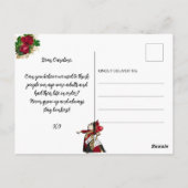 アリスインワンダーランドの誕生日ステッカー ヴィンテージ 誕生日 ポストカード (裏面)