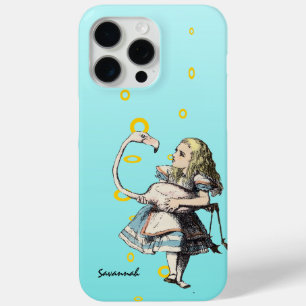 アリスインワンダーランドアクアフラミンゴ iPhone 15 PRO MAXケース