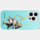 アリスインワンダーランドアクアフラミンゴ Case-Mate iPhoneケース (裏面 (横))