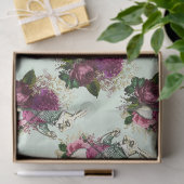 アリスインワンダーランドウサギグリーンデコパージュ 薄葉紙 (ギフト)