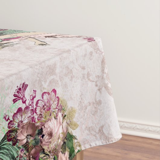 アリスインワンダーランドエレガント赤面ピンクティーパーティー テーブルクロス (インサイチュ)