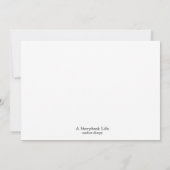 アリスインワンダーランドカスタムベビーシャワー招待状 招待状 (裏面)