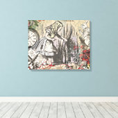 アリスインワンダーランドカーテンクラシックアート キャンバスプリント (インサイチュ (ウッドフロア))