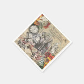 アリスインワンダーランドカーテンクラシックアート スタンダードカクテルナプキン (角)
