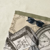 アリスインワンダーランドカーテンクラシックアート ビーチタオル (インサイチュ)