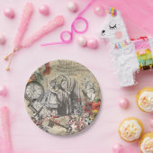 アリスインワンダーランドカーテンクラシックアート ペーパープレート (パーティー)