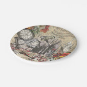 アリスインワンダーランドカーテンクラシックアート ペーパープレート (アングル)