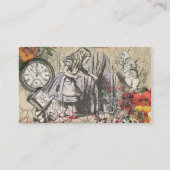 アリスインワンダーランドカーテンクラシックアート 名刺 (裏面)