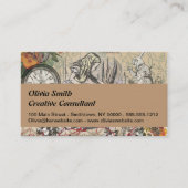 アリスインワンダーランドカーテンクラシックアート 名刺 (正面)