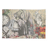 アリスインワンダーランドカーテンクラシックアート 枕カバー (裏面)