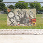 アリスインワンダーランドカーテンクラシックアート 横断幕 (インサイチュ)