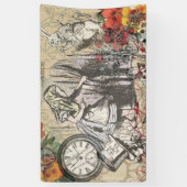 アリスインワンダーランドカーテンクラシックアート 横断幕 (縦)