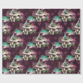 アリスインワンダーランドキャタピラーパープル ラッピングペーパー (フラット)